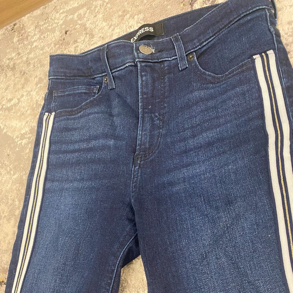 Skinny Express Jeans with Stripe